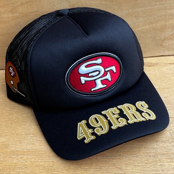 MITCHELL & NESS NFL SAN FRANCISCO 49ERS PRO PINCH TRUCKER SNAPBACK HAT NEW - Picture 1 of 5